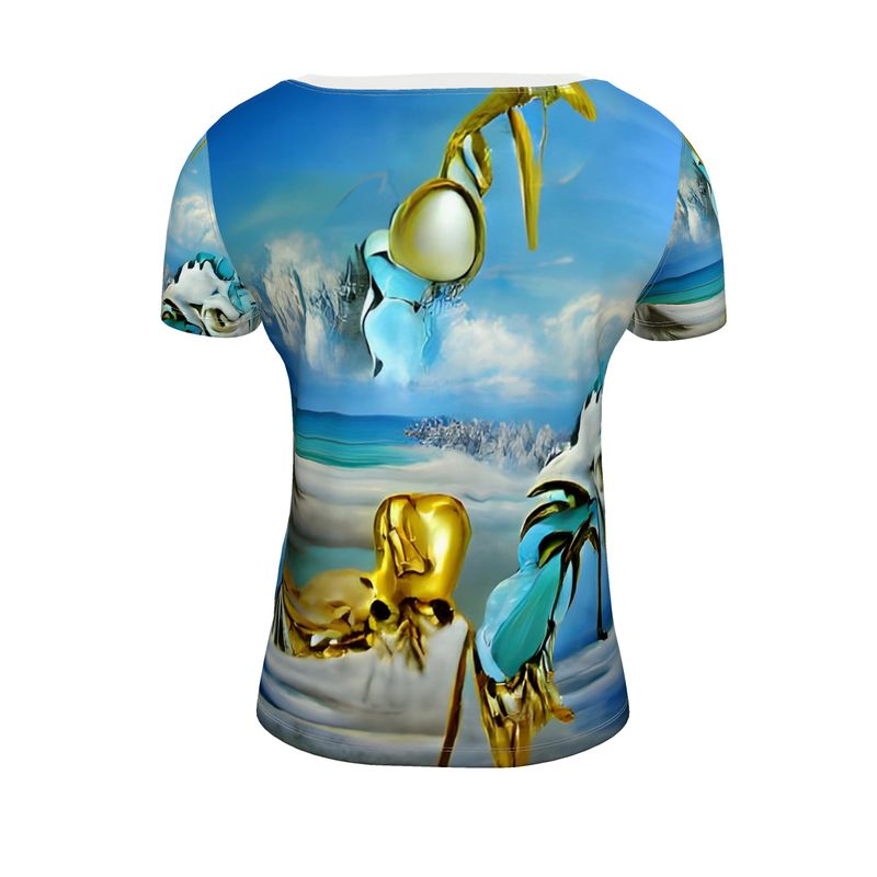 Tropical island - ladies Scoop Neck T-shirt